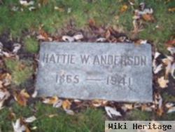 Hattie W Anderson