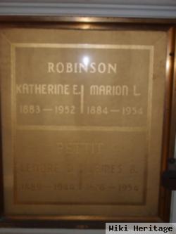 Katherine E Robinson