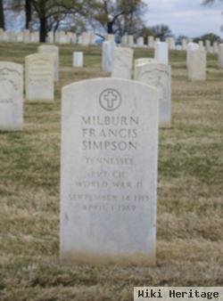 Pvt Milburn Francis Simpson