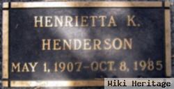 Henrietta K Henderson