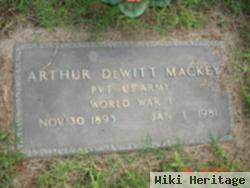 Pvt Arthur Dewitt Mackey