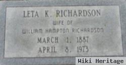 Leta King Richardson