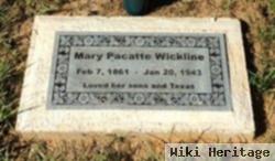 Mary "mollie" O'shea Wickline
