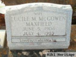 Lucile M. Mcgowen Maxfield