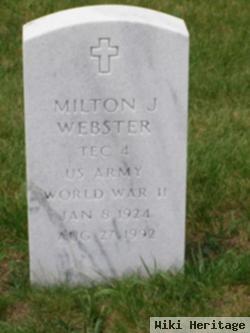 Milton J Webster