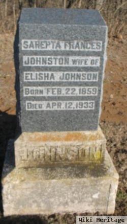 Sarepta Frances Johnston Johnson