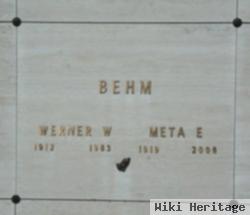 Werner W Behm