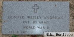 Pvt Donald Wesley Andrews