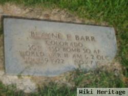 Blayne E Barr