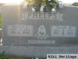 Merle E Phelps