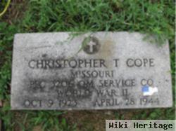 Pfc Christopher T Cope