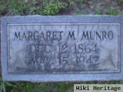 Margaret M Munro
