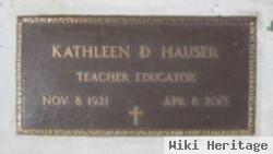 Kathleen "kathy" Dezellar Hauser
