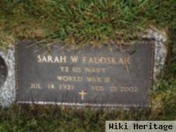 Sarah W Faudskar