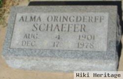 Alma Victoria Oringderff Schaefer