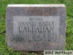 Nannie Rader Callahan