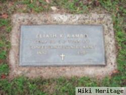 Sgt Eliash K. Rambo