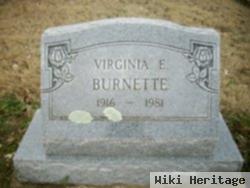 Virginia E Burnette