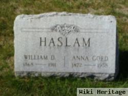 William D Haslam