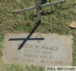 Erich W Haack