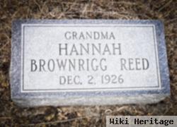 Hannah Brownrigg Reed