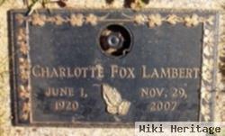 Charlotte Winfield Fox Lambert