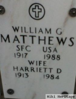 William G Matthews