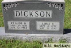 Lona B Robertson Dickson