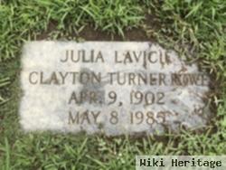 Julia Lavicie Clayton Turner Rowe