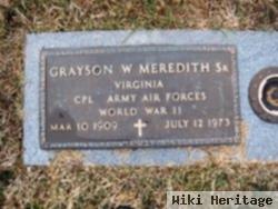 Grayson W Meredith, Sr