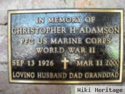 Pfc Christopher Howard Adamson