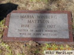 Maria Winberg Mattson