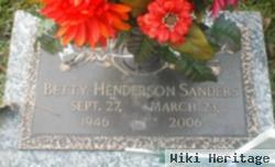 Betty Henderson Sanders