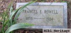 Frances E Rowell