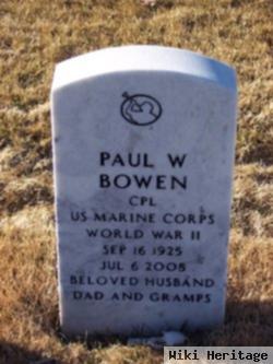 Paul William Bowen