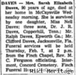 Sarah E. Bivins Daves