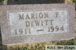 Marion F. Dewitt