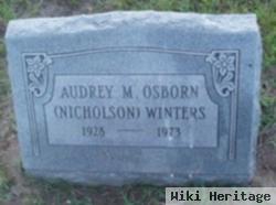 Audrey M Osborn (Nicholson) Winters