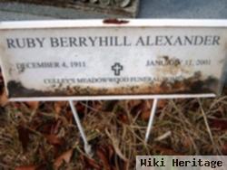 Ruby Gladys Berryhill Alexander