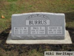 Betty W Burrus