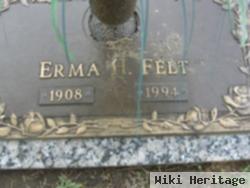 Erma Hallie Wilcher Manes Felt