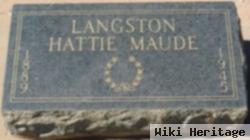 Hattie Maude Langston