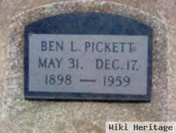 Ben L Pickett