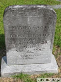 Martha Capel Hendley