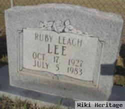 Ruby Leach Lee