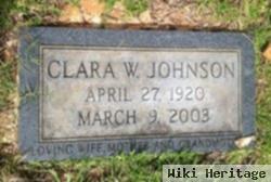 Clara W Johnson