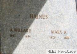 A. Willard Haines