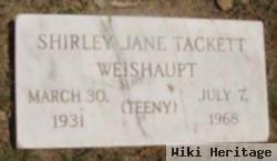 Shirley Jane "teeny" Tackett Weishaupt