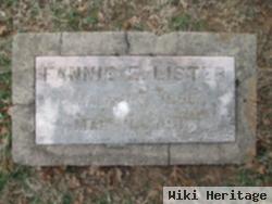 Fannie E Lister