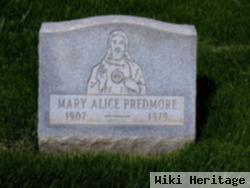 Mary "alice" Sindelar Predmore